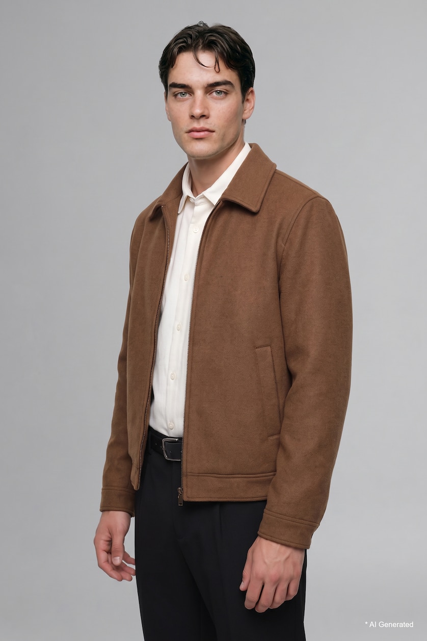 رجالي اوف وايت Slim Fit Basic Long Sleeve Shirt