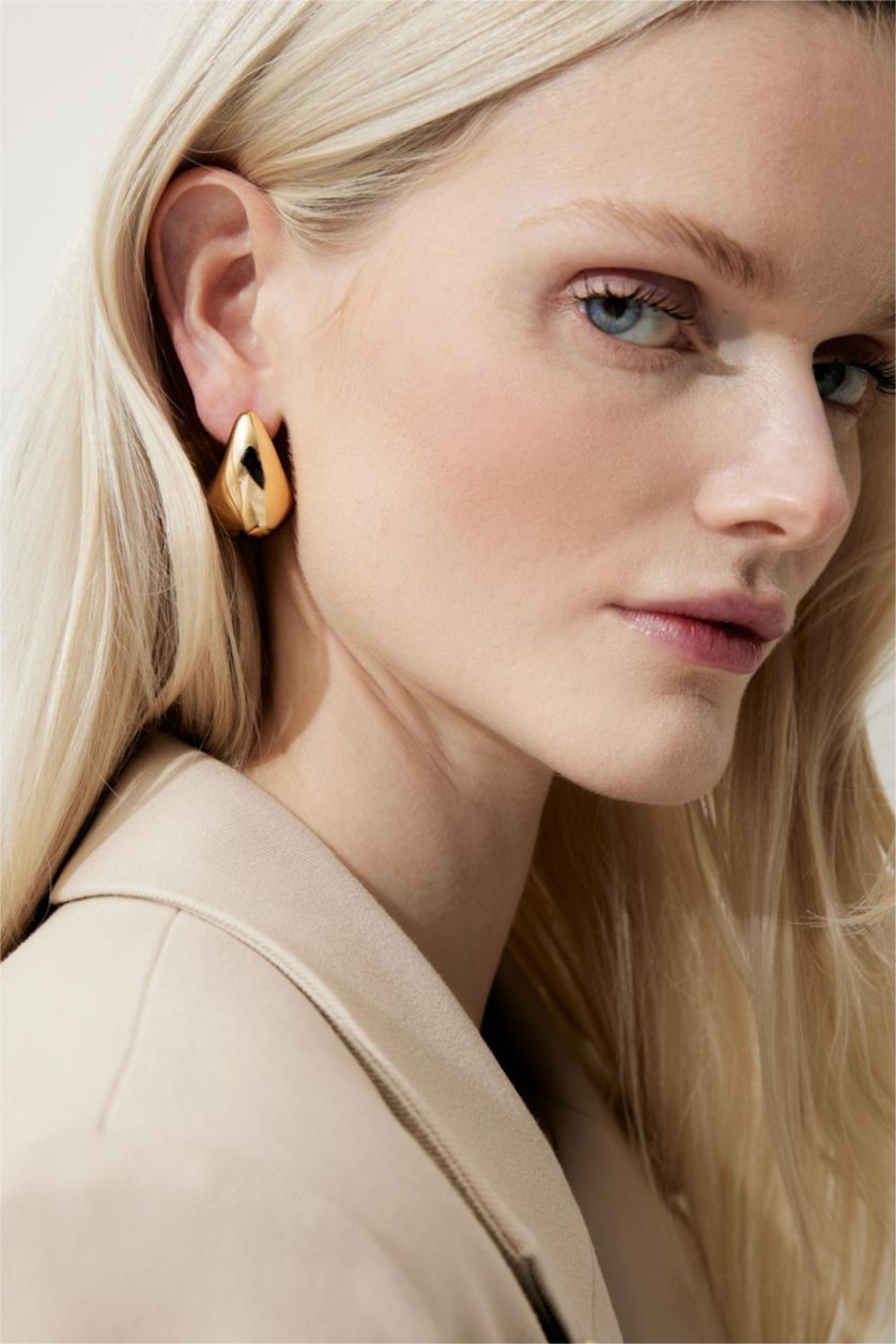 FEMME Altın Lot de 3 paires de Boucles d’oreilles dorées pour femme