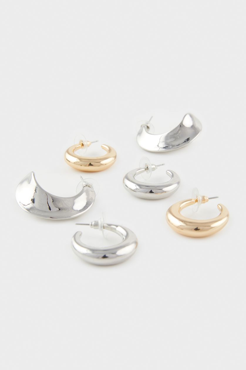 WOMAN MIXED Woman 3 Piece Earrings