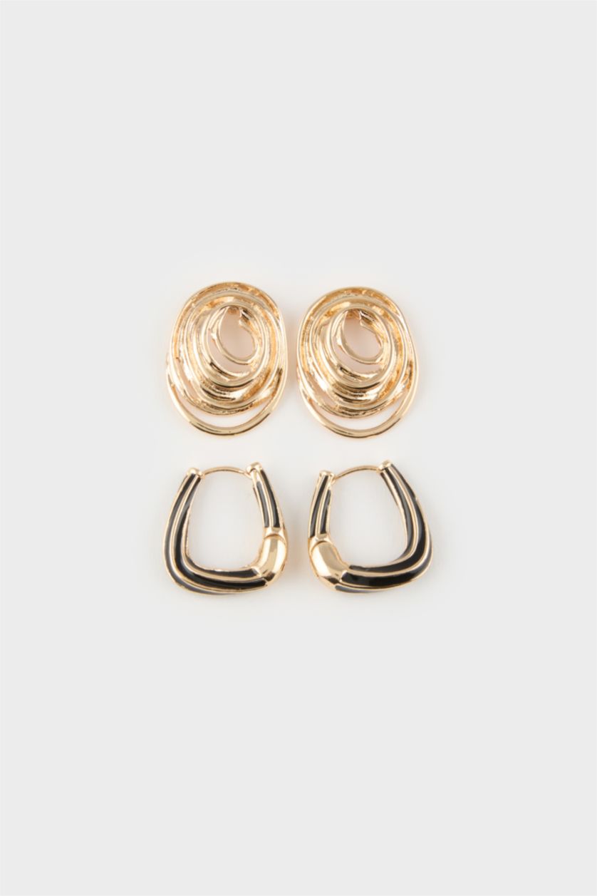 نساء Karma حلق نسائي ذهبي - قطعتين