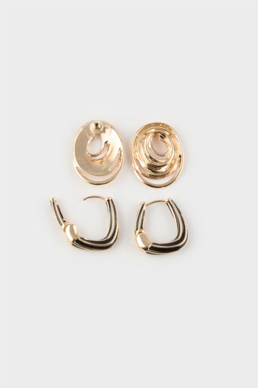 نساء Karma حلق نسائي ذهبي - قطعتين