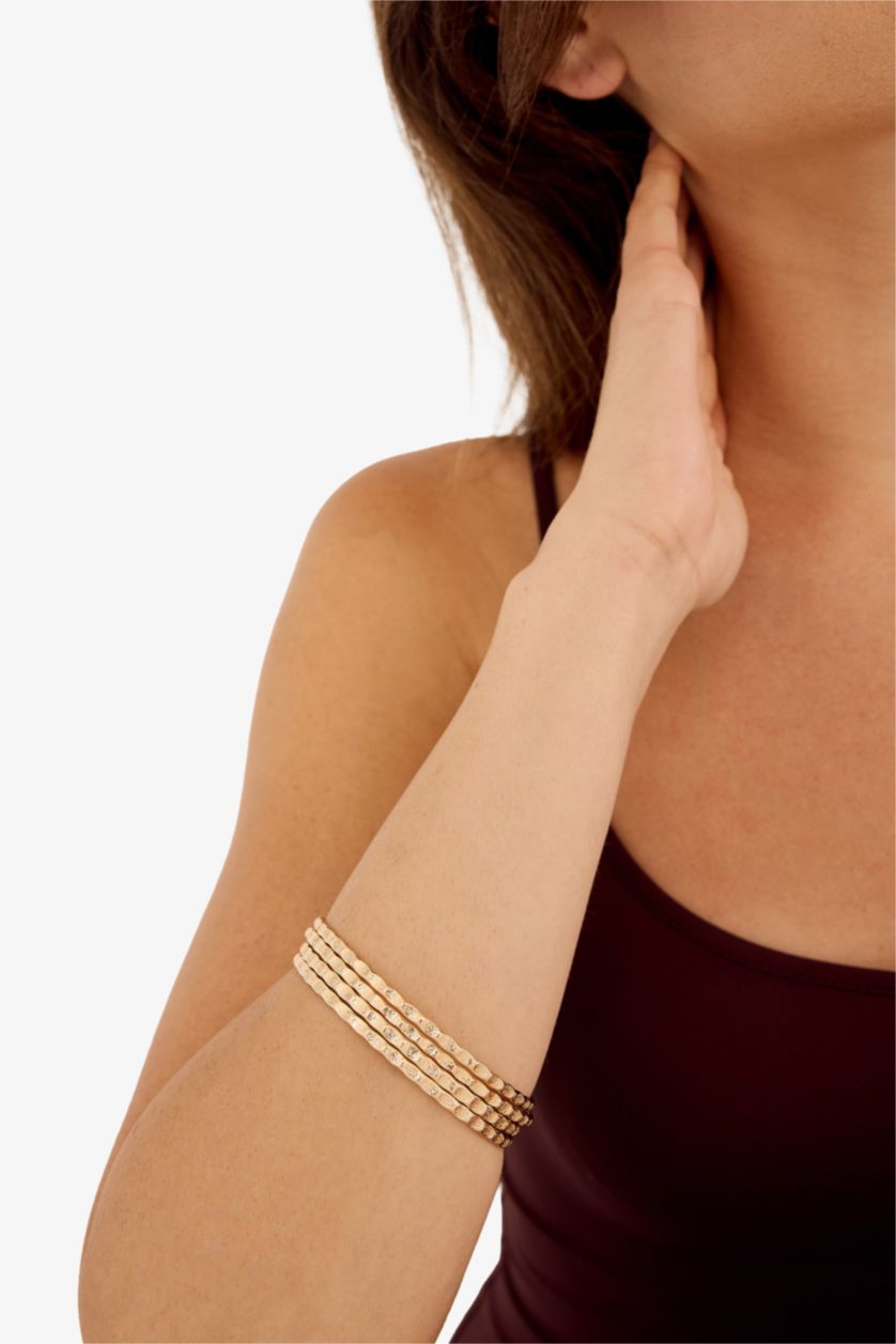 Kadın Altın Kadın 4'lü Gold Bileklik