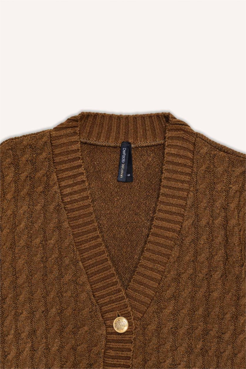 حريمي كامل كارديجان قصة عادية بياقة V