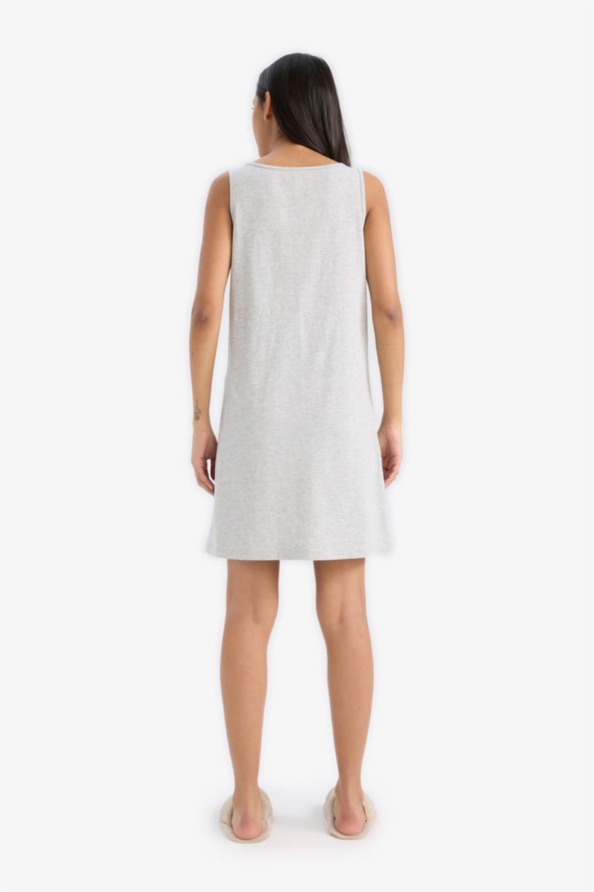 FEMME Gris Robe pyjama sans manches Coupe régulière de Fall in Love