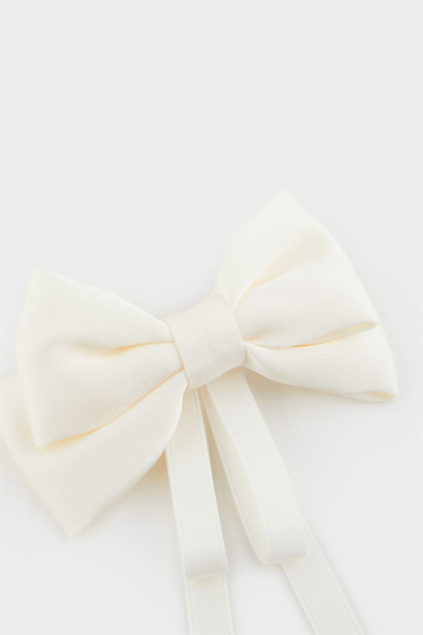 Kız Çocuk - Genç Kız Bej Kız Çocuk Bej Kurdele Desenli Çıtçıtlı Toka