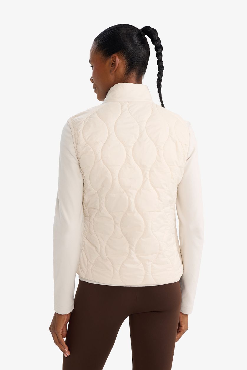 حريمي اللون الحجري فيست رياضي وتر بروف قصة عادية بسحاب