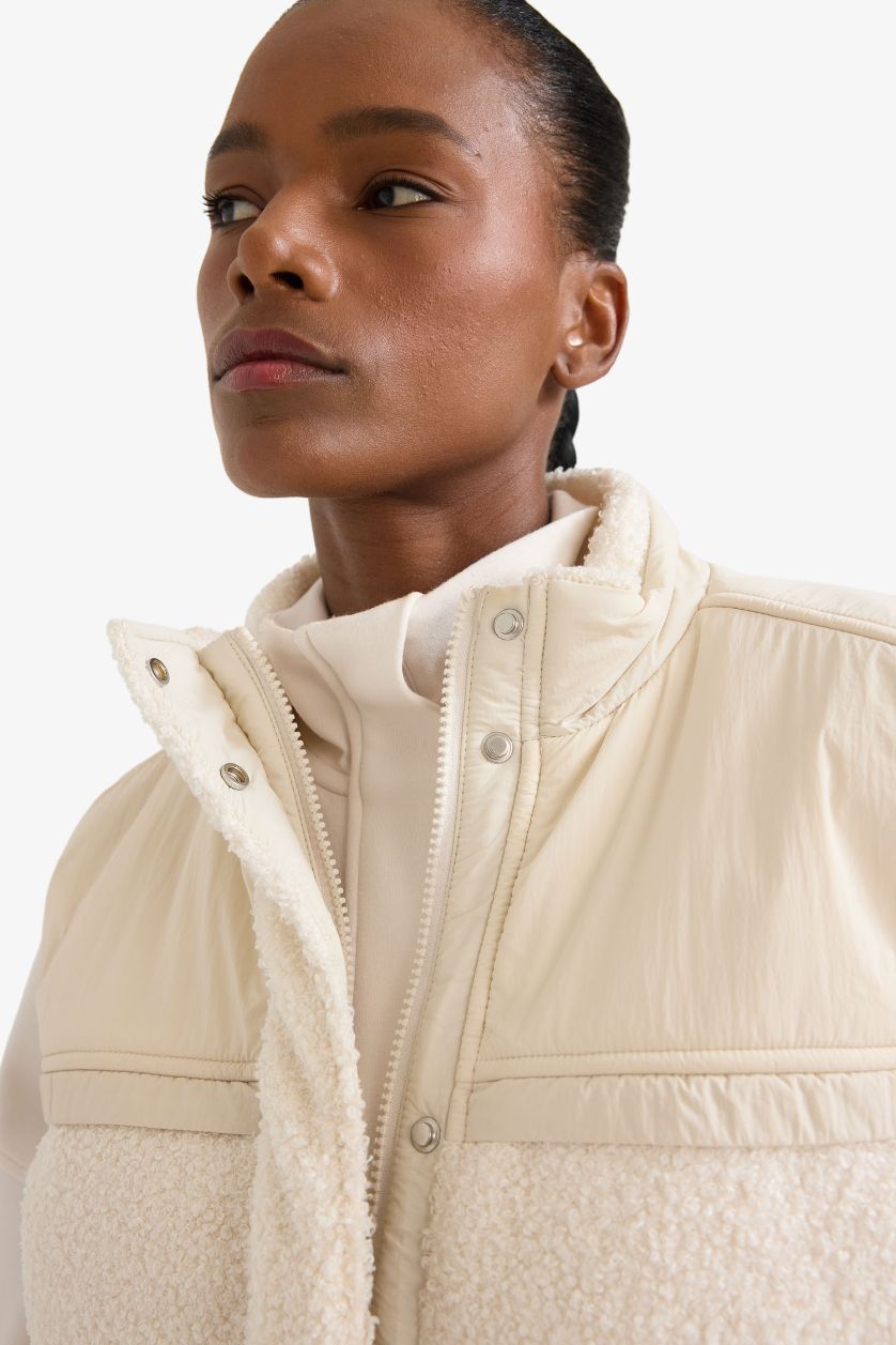 Женщины Слоновая кость Жилет DeFactoFit стандартного кроя