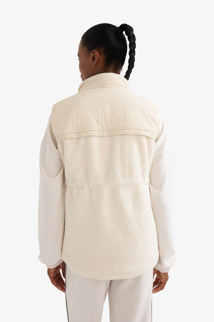 Женщины Слоновая кость Жилет DeFactoFit стандартного кроя