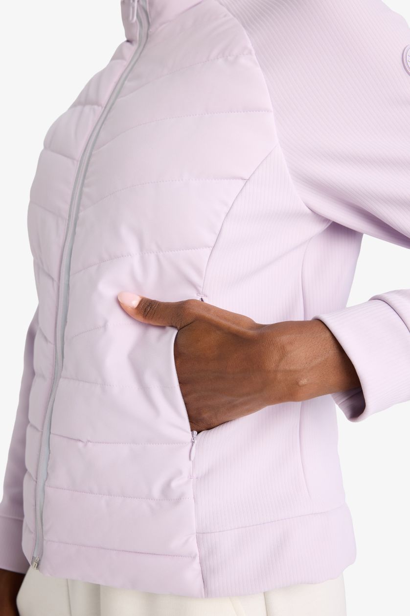 FEMME Violet Clair Veste imperméable Slim à fermeture zip de DeFactoFit