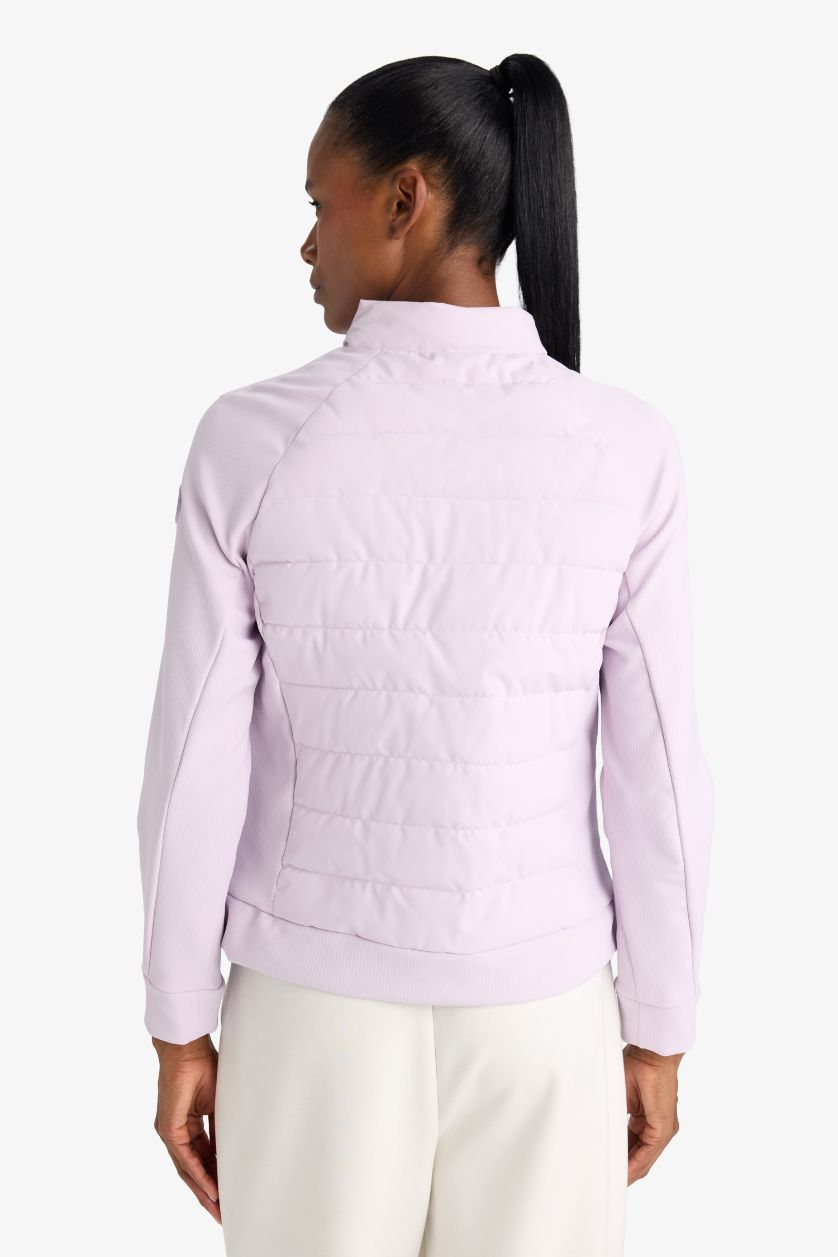 FEMME Violet Clair Veste imperméable Slim à fermeture zip de DeFactoFit