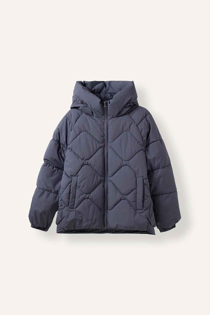 Women Purple Oversize Hooded Waterproof Jacket