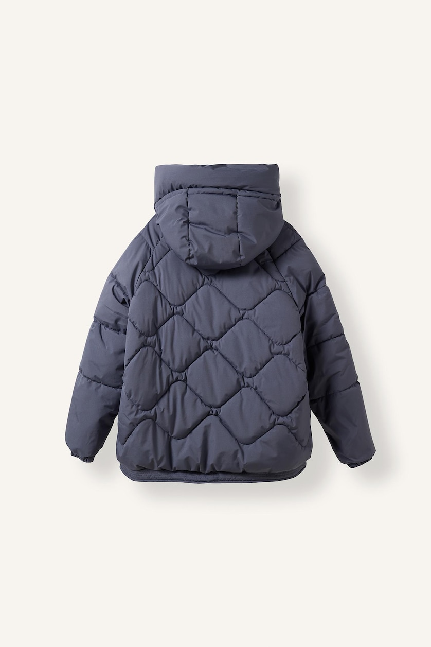 Women Purple Oversize Hooded Waterproof Jacket