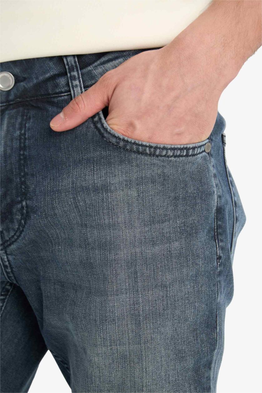 Man Dark Blue Pedro Slim Fit Normal Waist Skinny Leg Jeans