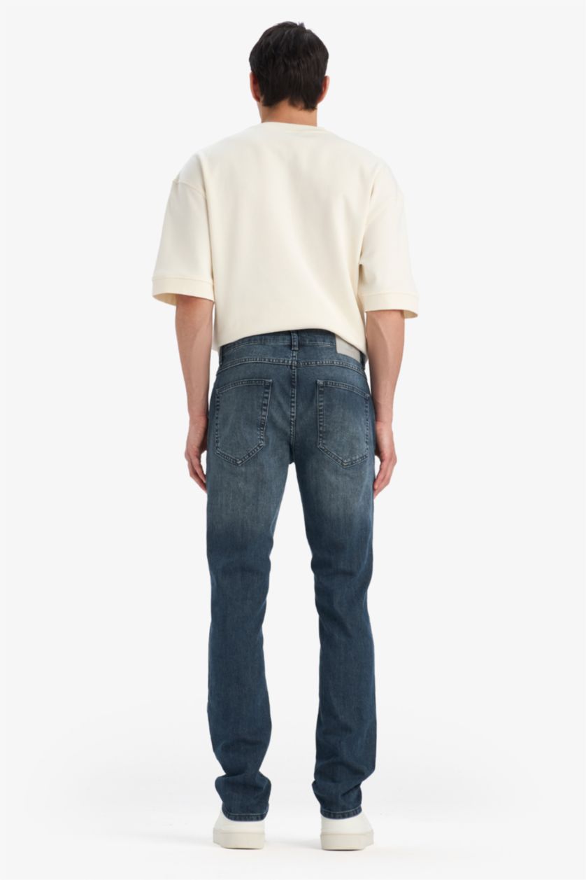 Man Dark Blue Pedro Slim Fit Normal Waist Skinny Leg Jeans