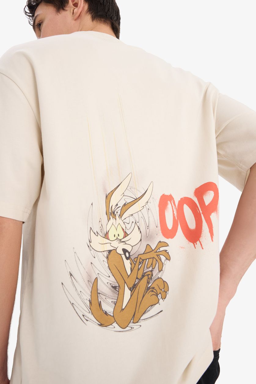 MAN Stone Cotton Looney Tunes Boxy Fit T-Shirt