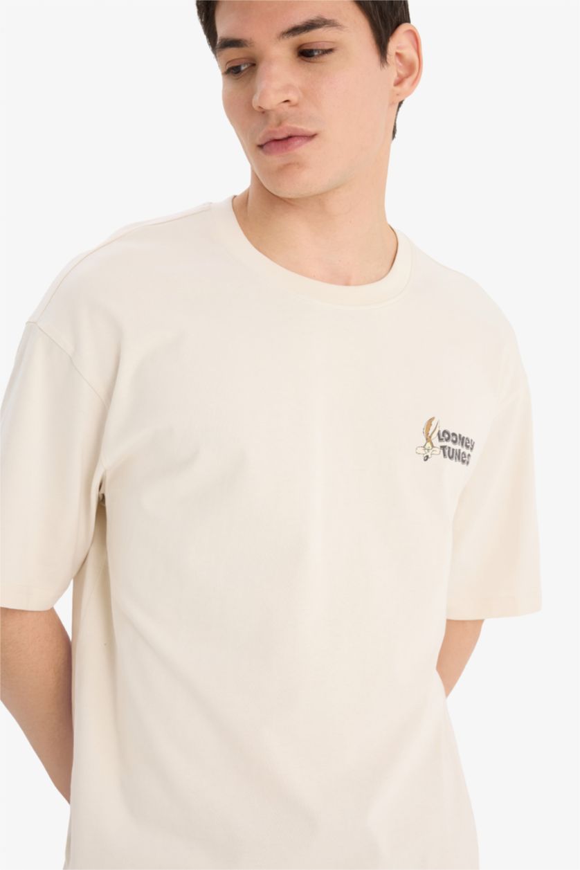 MAN Stone Cotton Looney Tunes Boxy Fit T-Shirt