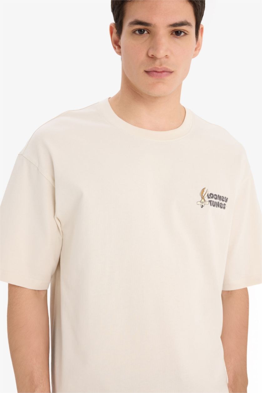 MAN Stone Cotton Looney Tunes Boxy Fit T-Shirt