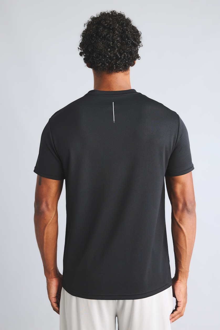 Men Black Standard Fit Short Sleeve T-Shirt