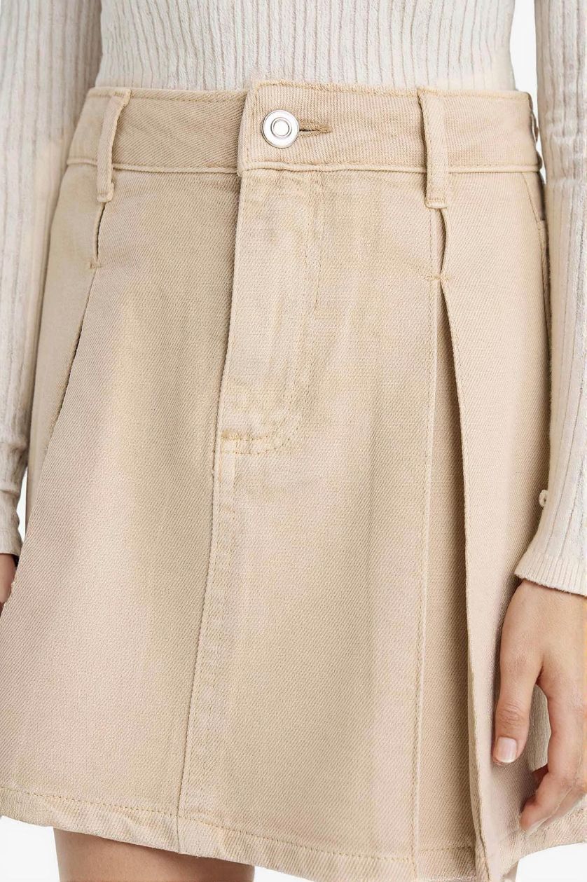 GIRLS & TEENS Grey Girl Gabardine A Cut Skirt