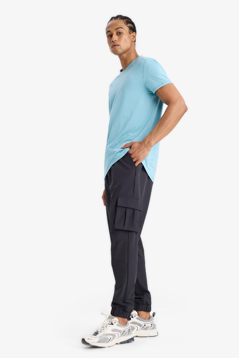 MAN Anthracite DeFactoFit Slim Fit Woven Sports Jogger Pants