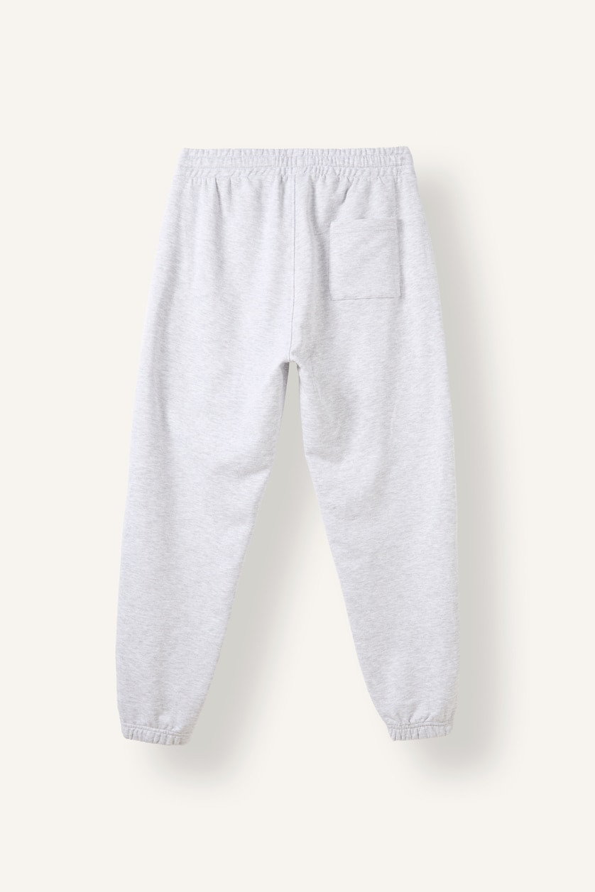 Erkek Gri Melanj Slim Fit Jogger Eşofman Altı