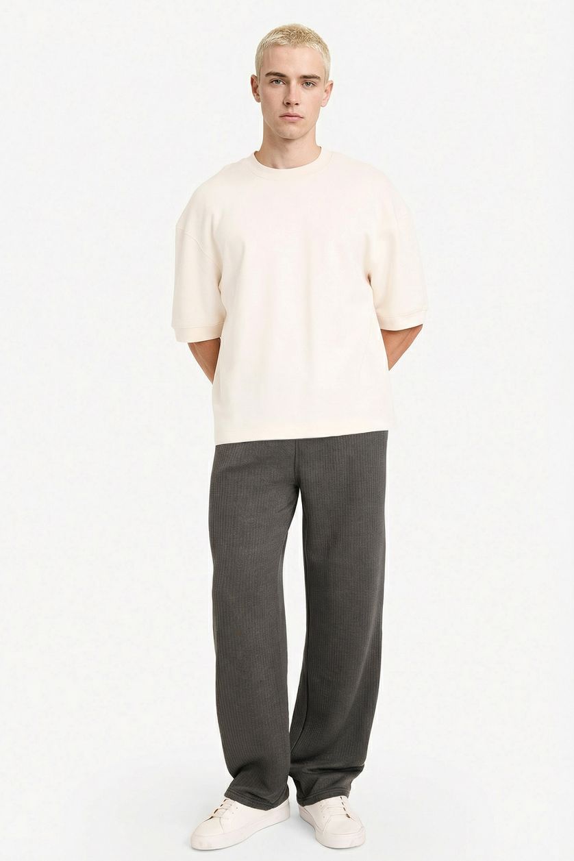 رجال أنثرا بنطرون وايد ليج برجل واسع بجيب