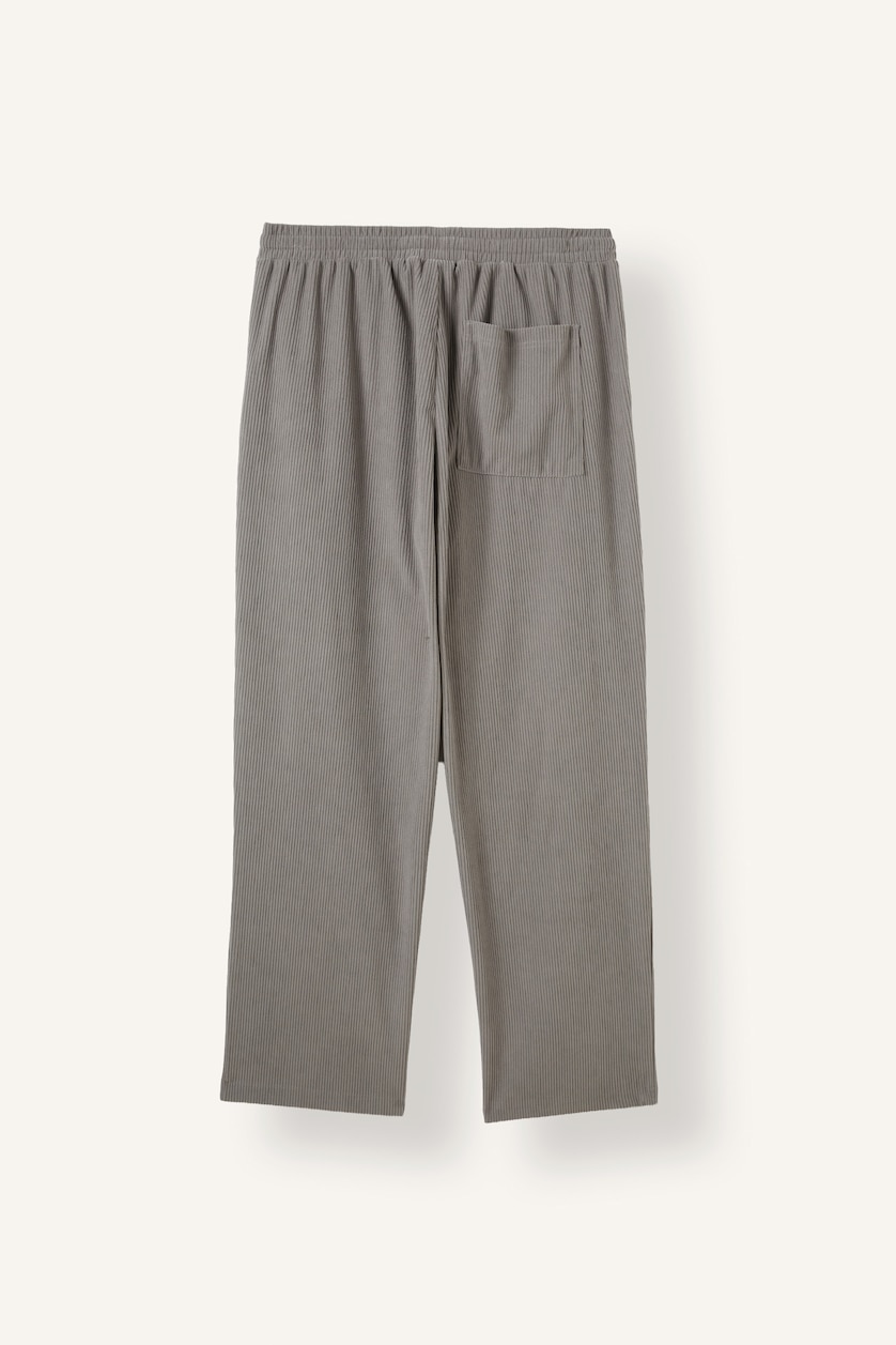 رجال رمادي فاتح Wide Leg Trousers