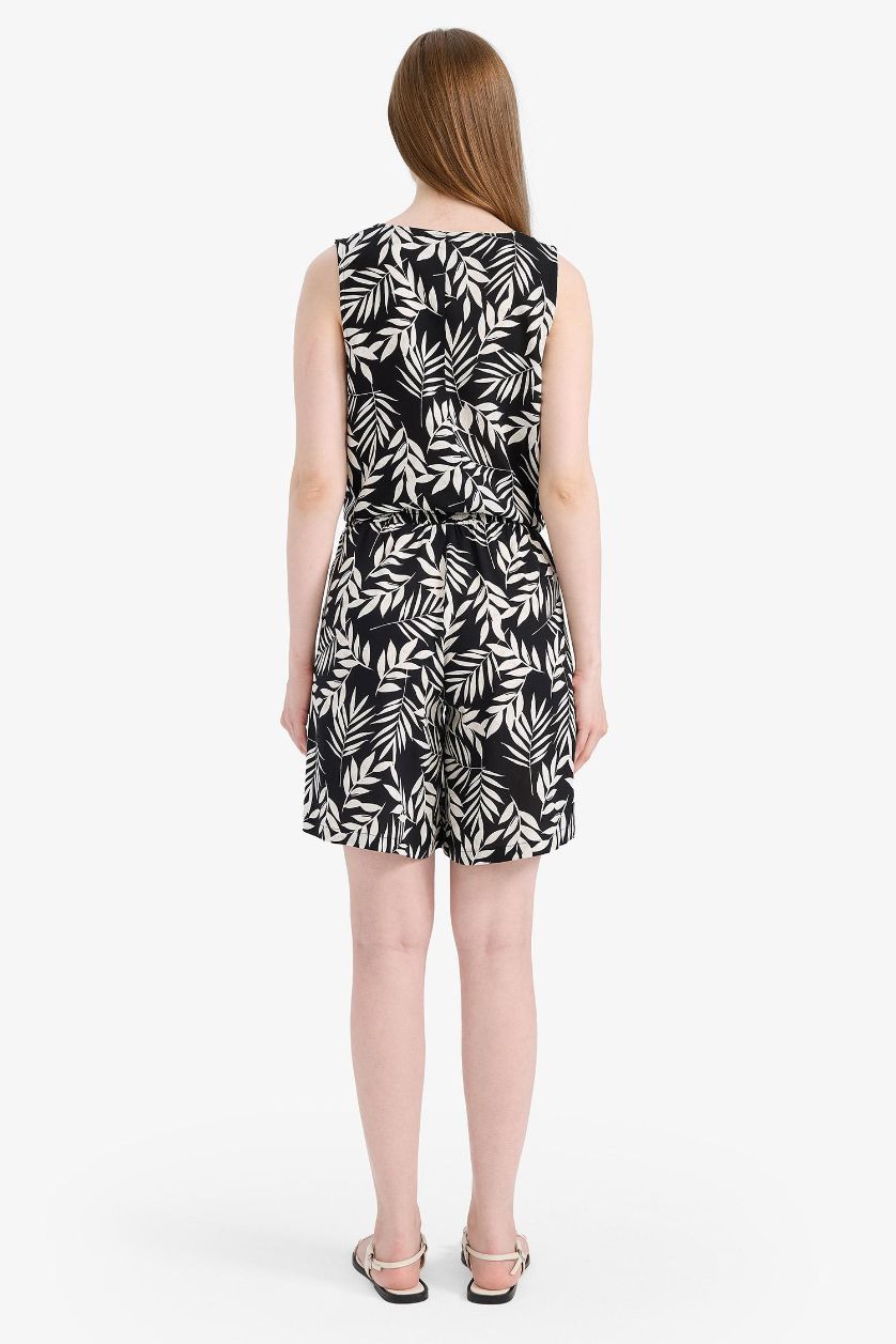 حريمي أسود شورت قصة عادية بخصر مطاطي