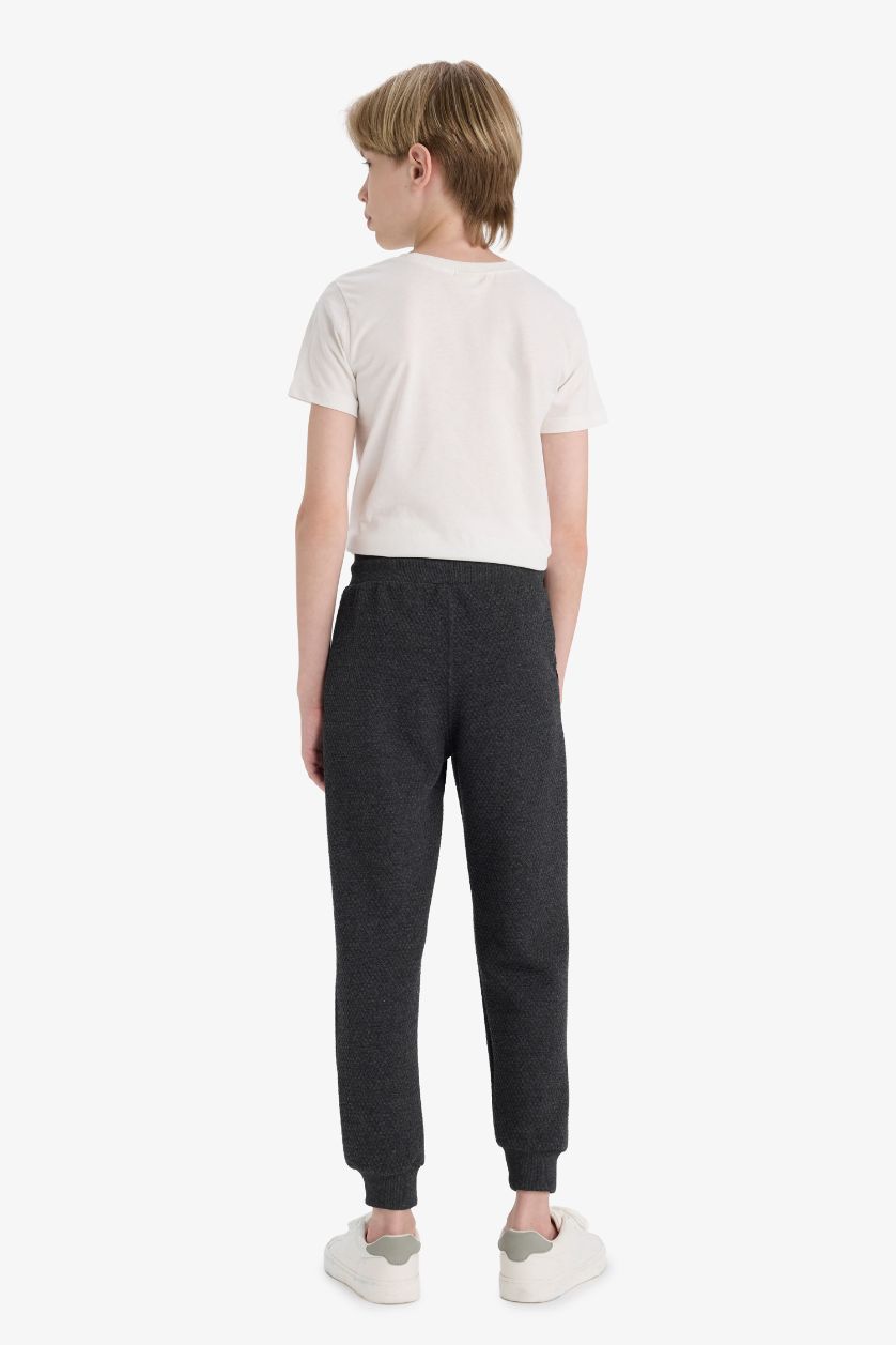 أولادي ميلانج أنثرا بنطلون سويت بانتس اولادي جوجر قصة عادية وخصر مطاطي ميلانج أنثرا