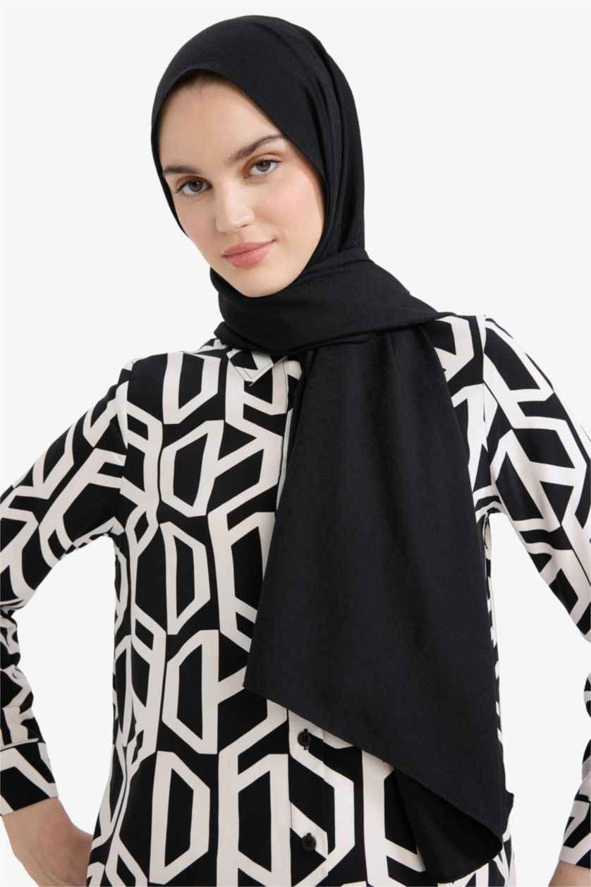 Woman Black Woman Hijab Shawl