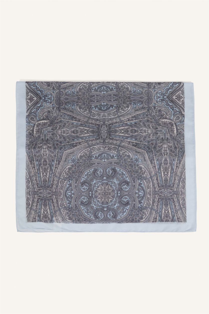 Kadın Açık Mavi Kadın Vual Tesettür Şal