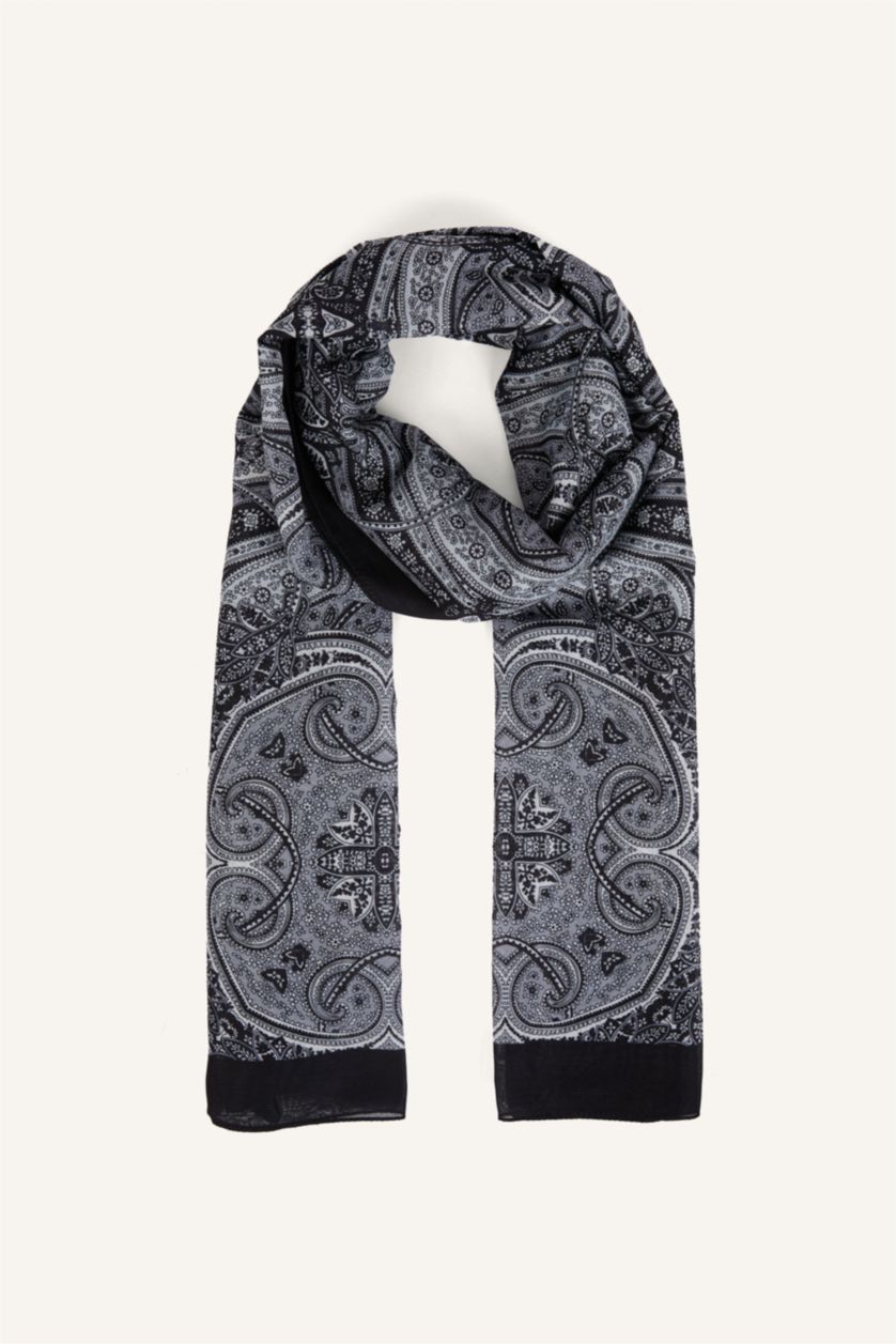 Kadın Siyah Kadın Vual Tesettür Şal