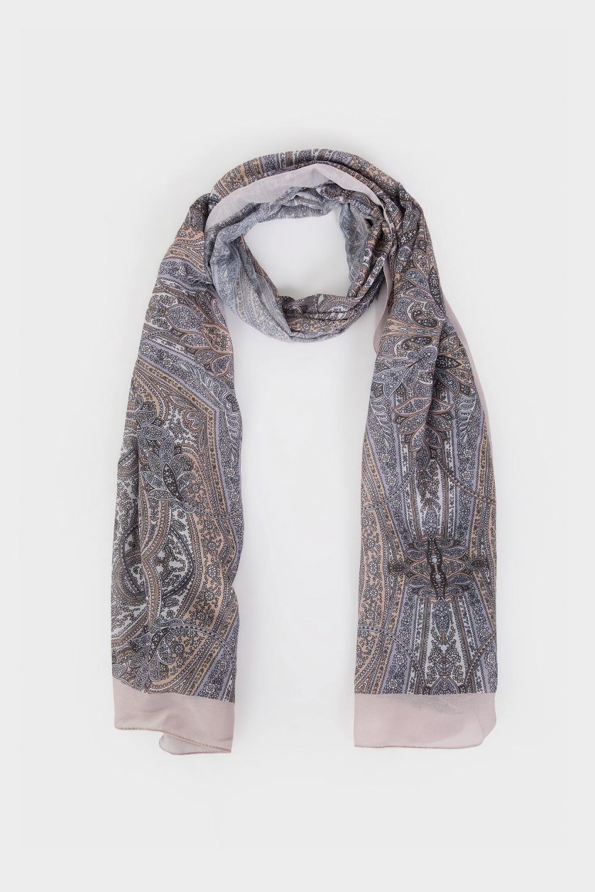 WOMAN Light Beige Woman Voile Hijab Shawl