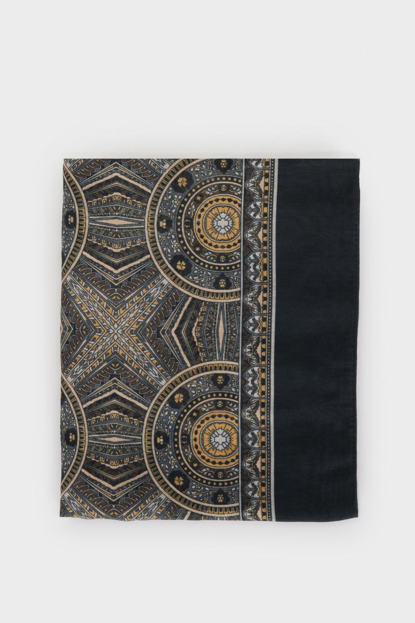 Kadın Siyah Kadın Vual Tesettür Şal