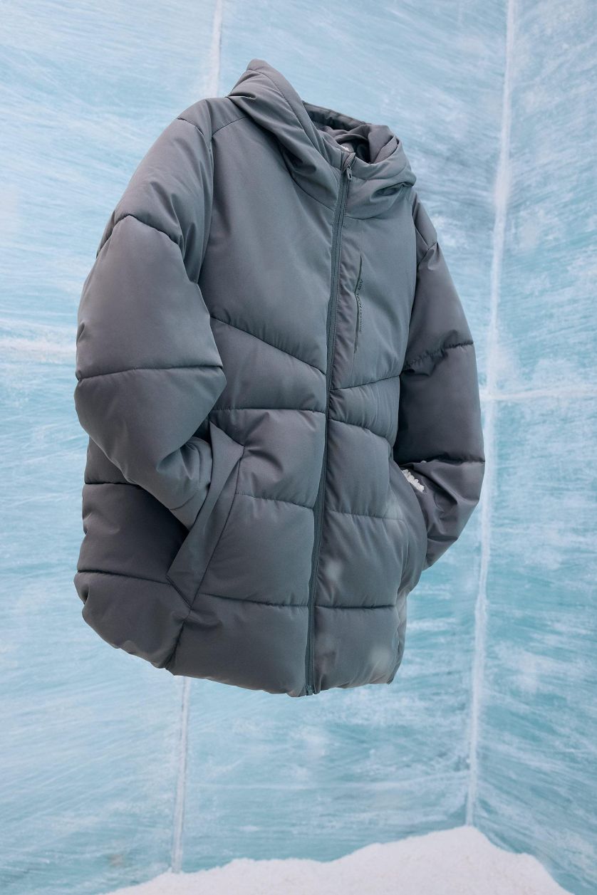 MAN Grey Defactofit Regular Fit Hooded Winter Waterproof Jacket