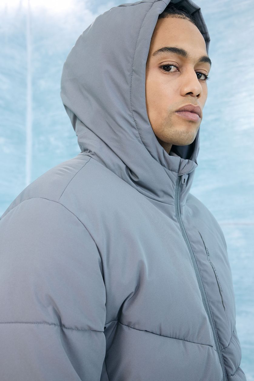 MAN Grey Defactofit Regular Fit Hooded Winter Waterproof Jacket