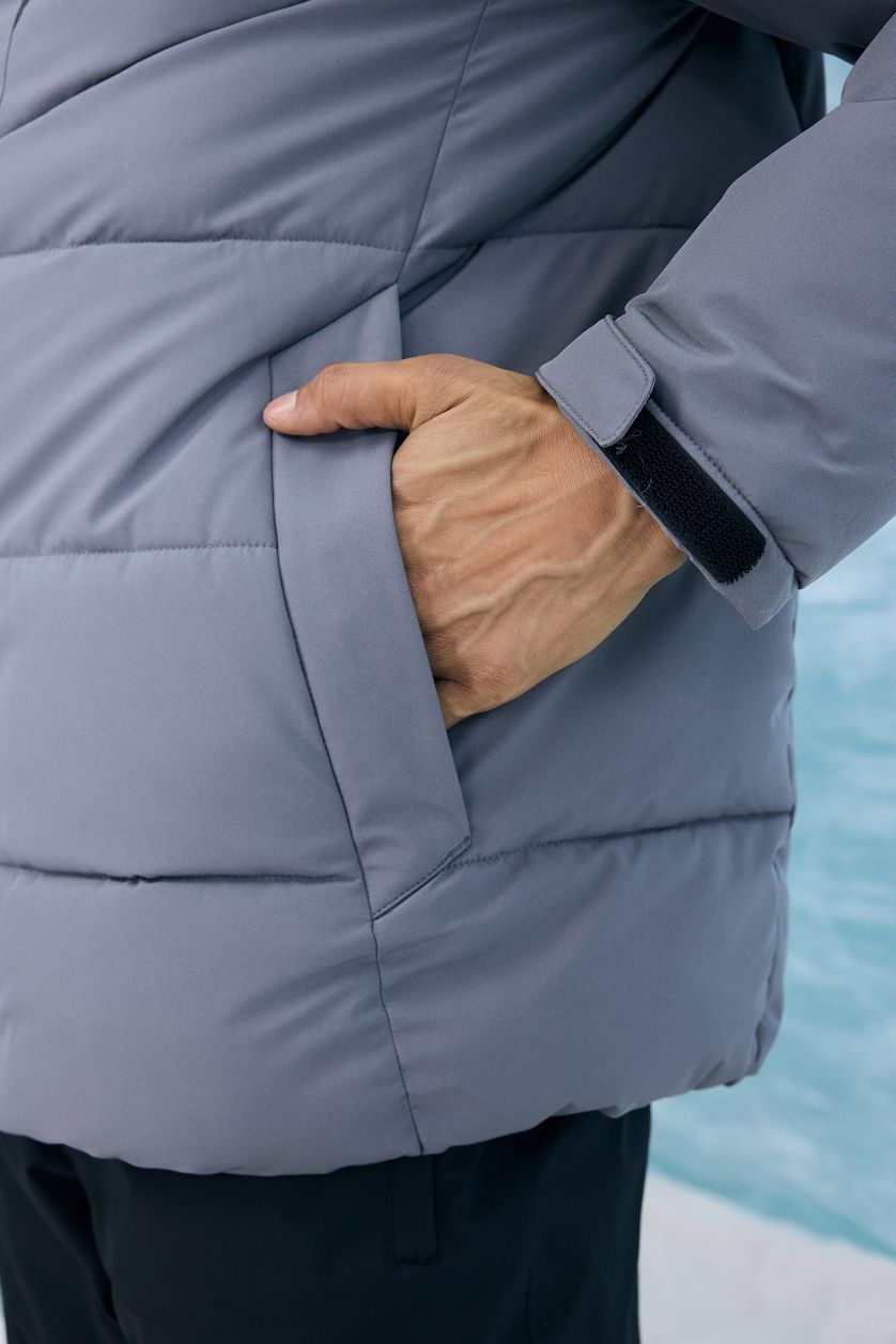 MAN Grey Defactofit Regular Fit Hooded Winter Waterproof Jacket