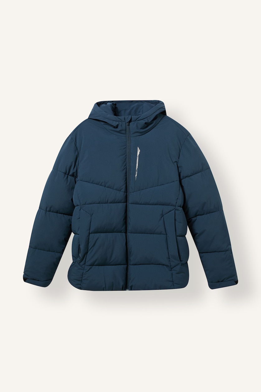 Man NAVY Regular Fit Water-Repellent Windproof Hooded Jacket