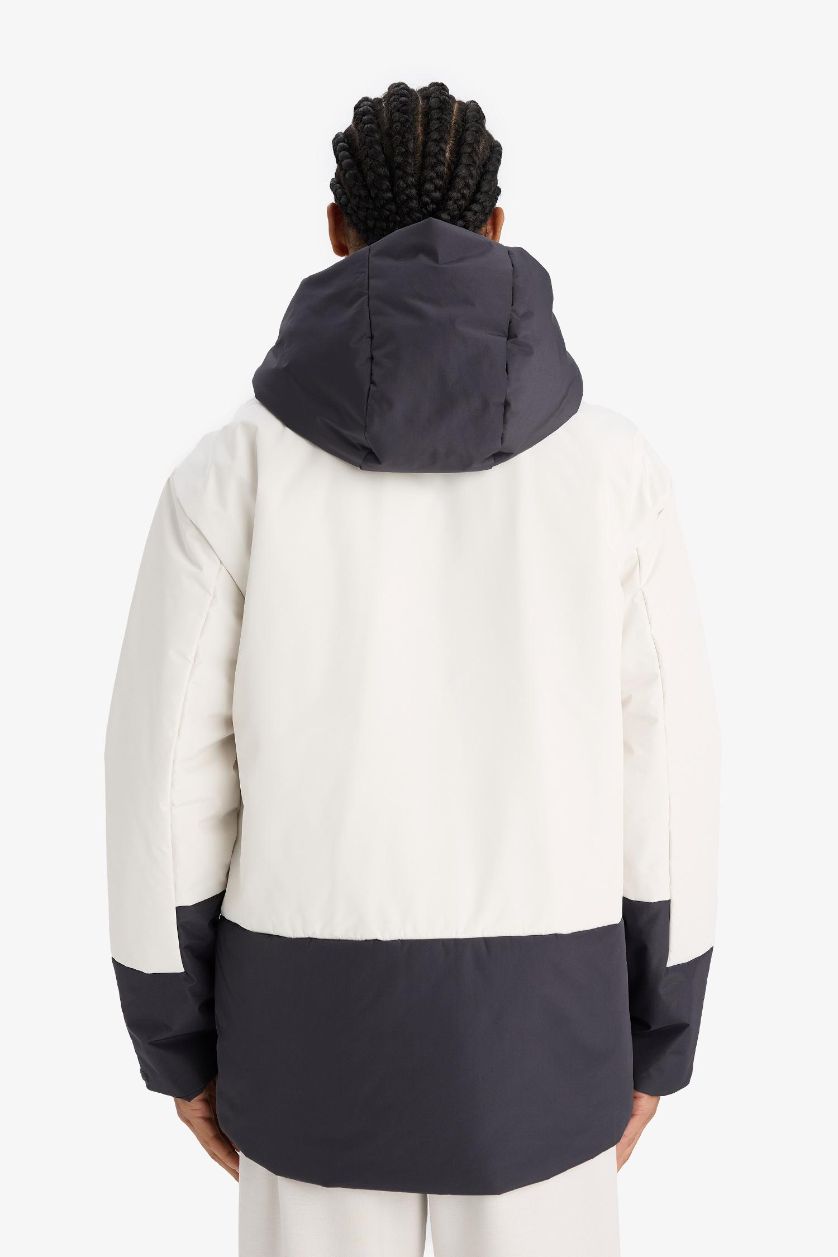 MAN Stone DeFactoFit Regular Fit Hooded Zippered Waterproof Jacket