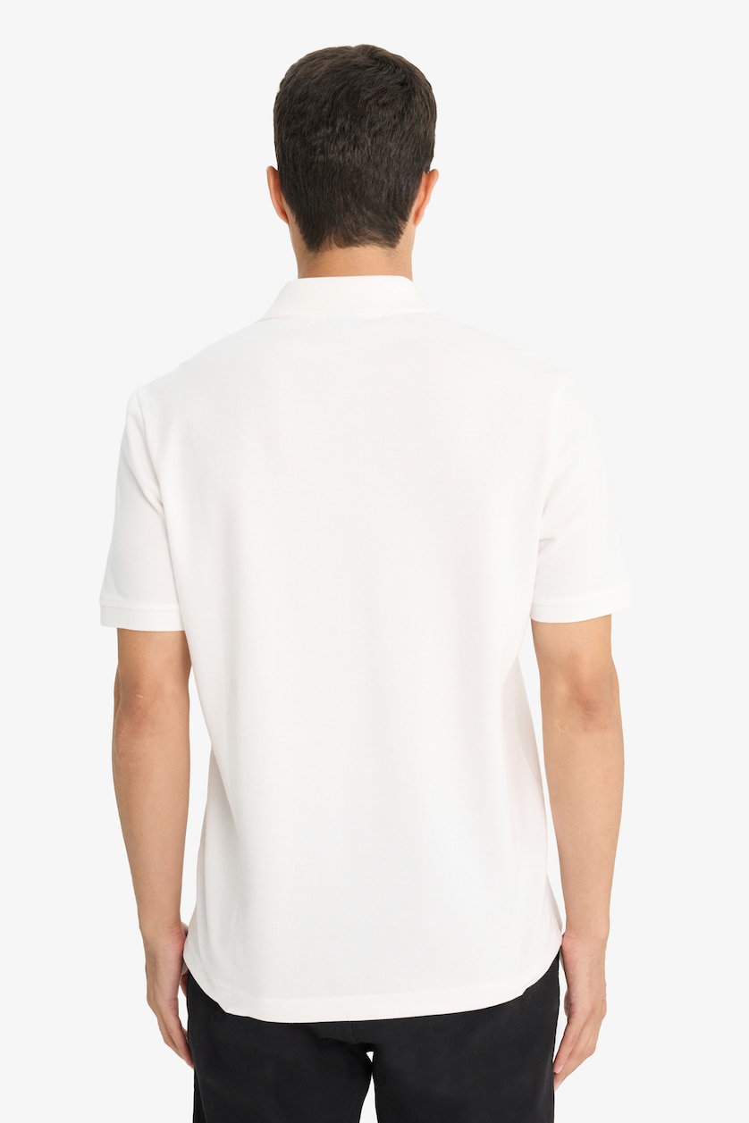 Erkek Kırık Beyaz %100 Pamuk Regular Fit Polo Tişört