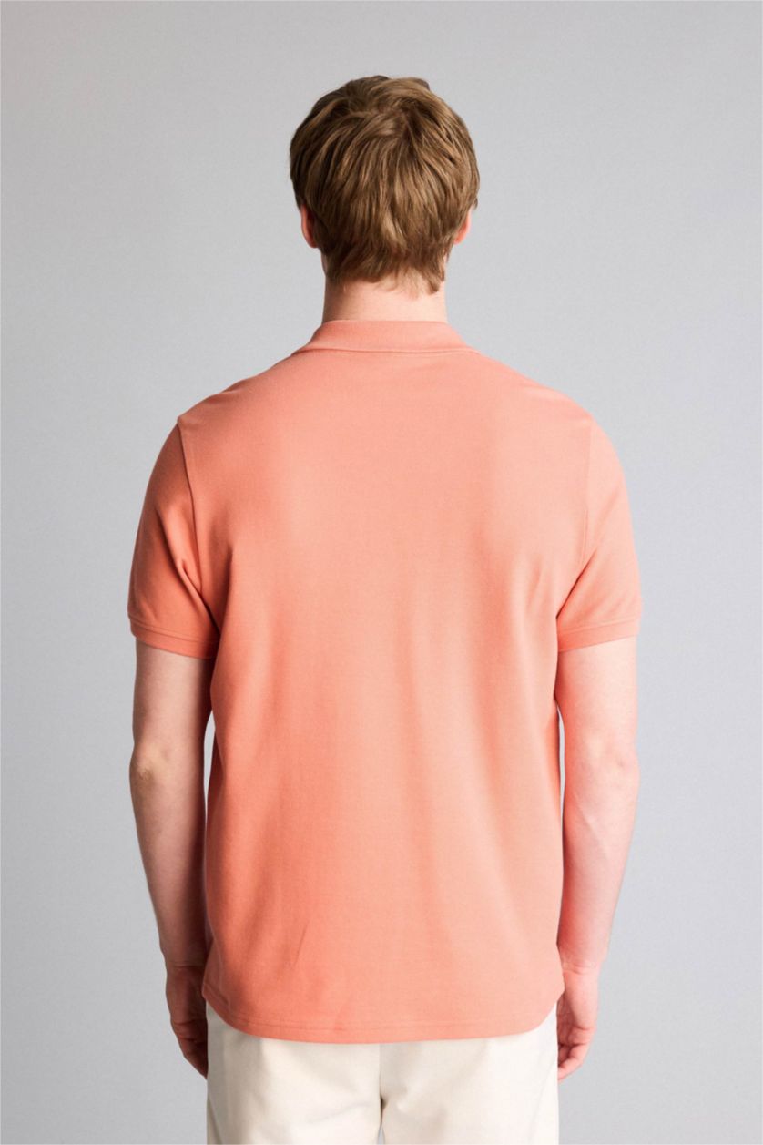 Man Salmon تيشيرت بولو نص ردن قطن 100%