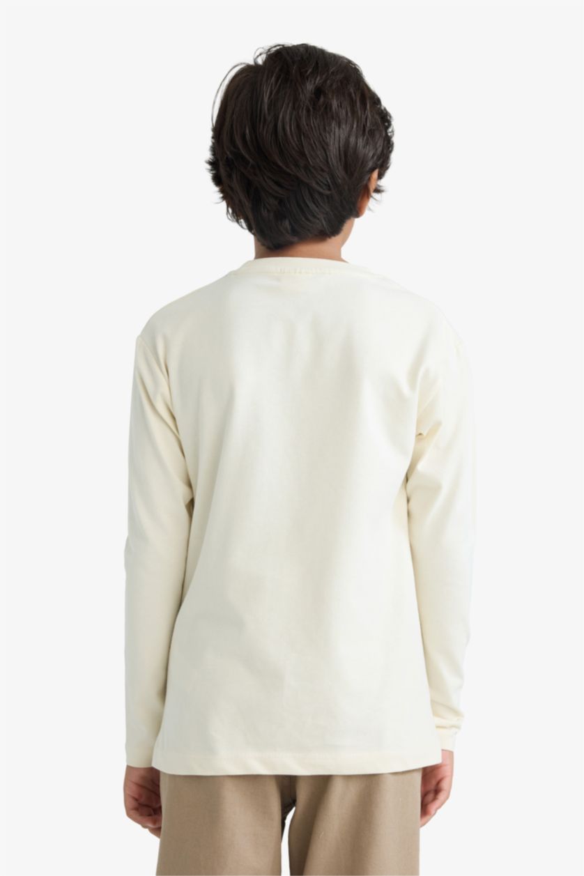 BOYS & TEENS Stone Boy Regular Fit Crew Neck Long Sleeve T-Shirt