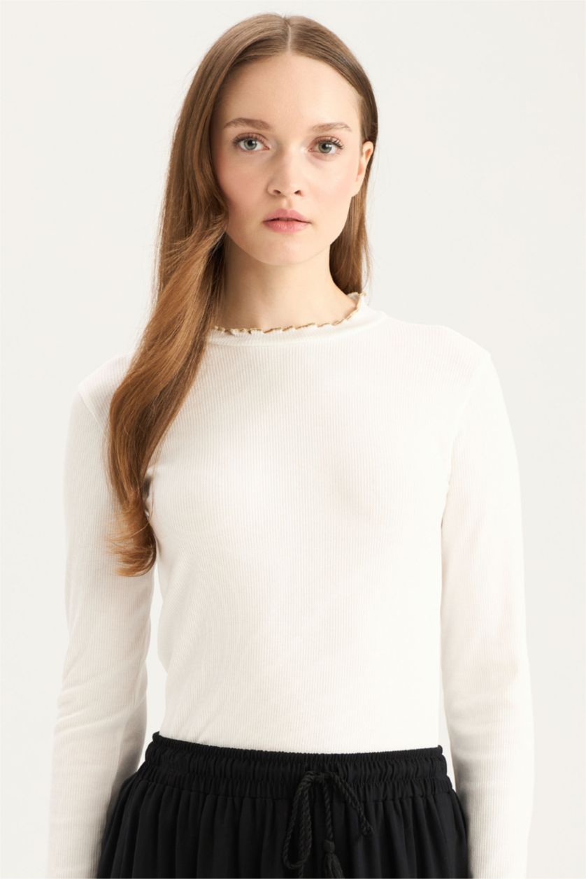 نساء بيج فاتح Camisole Long Sleeve Tunic