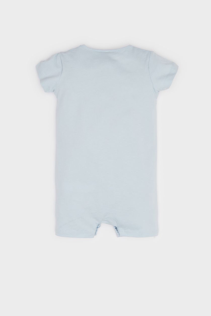 مولود ذكر أزرق فاتح بدلة أولاد نص كم بطبعة سنوبي