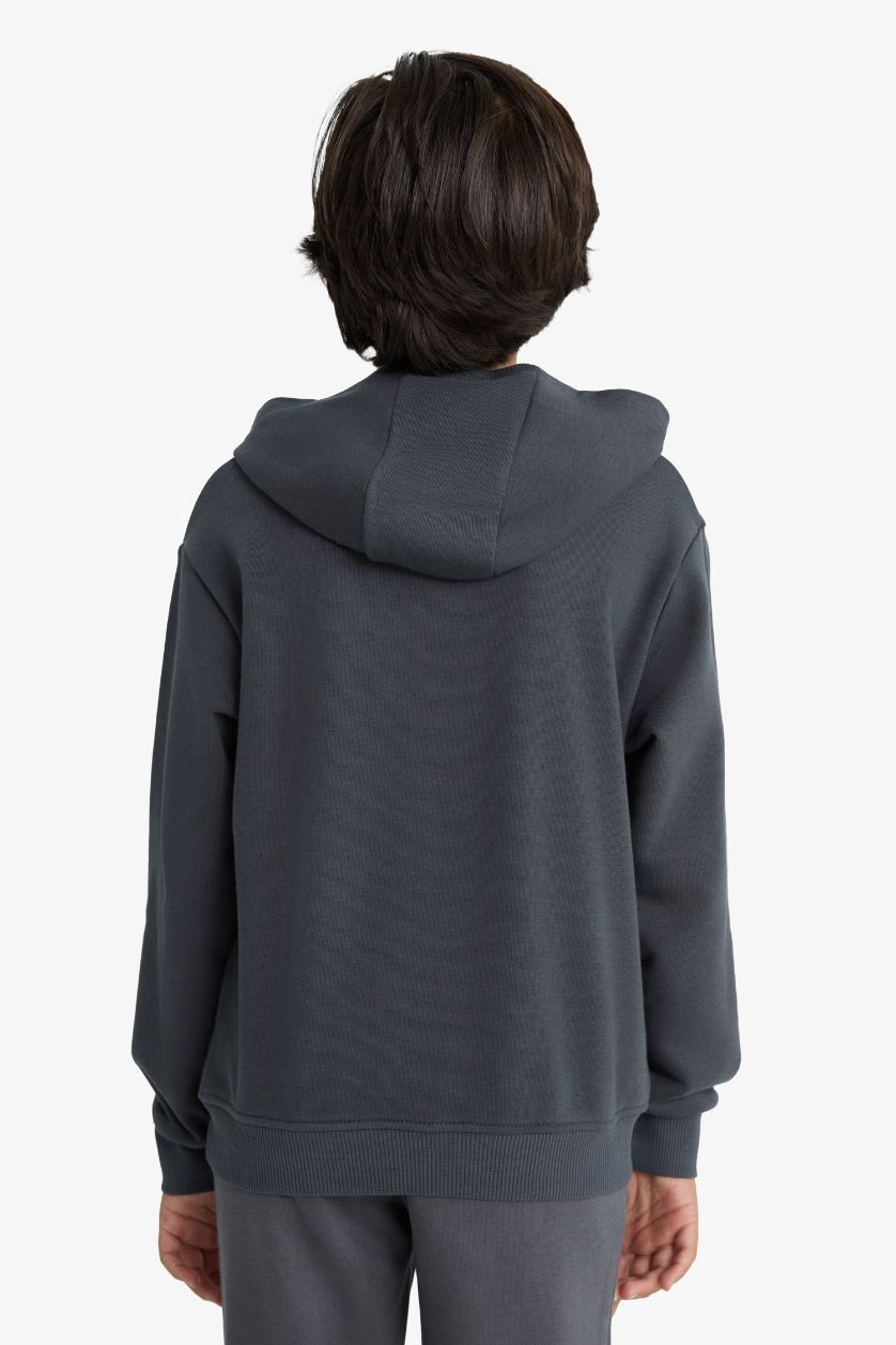 BOYS & TEENS Anthracite Boy Regular Fit Hoodie