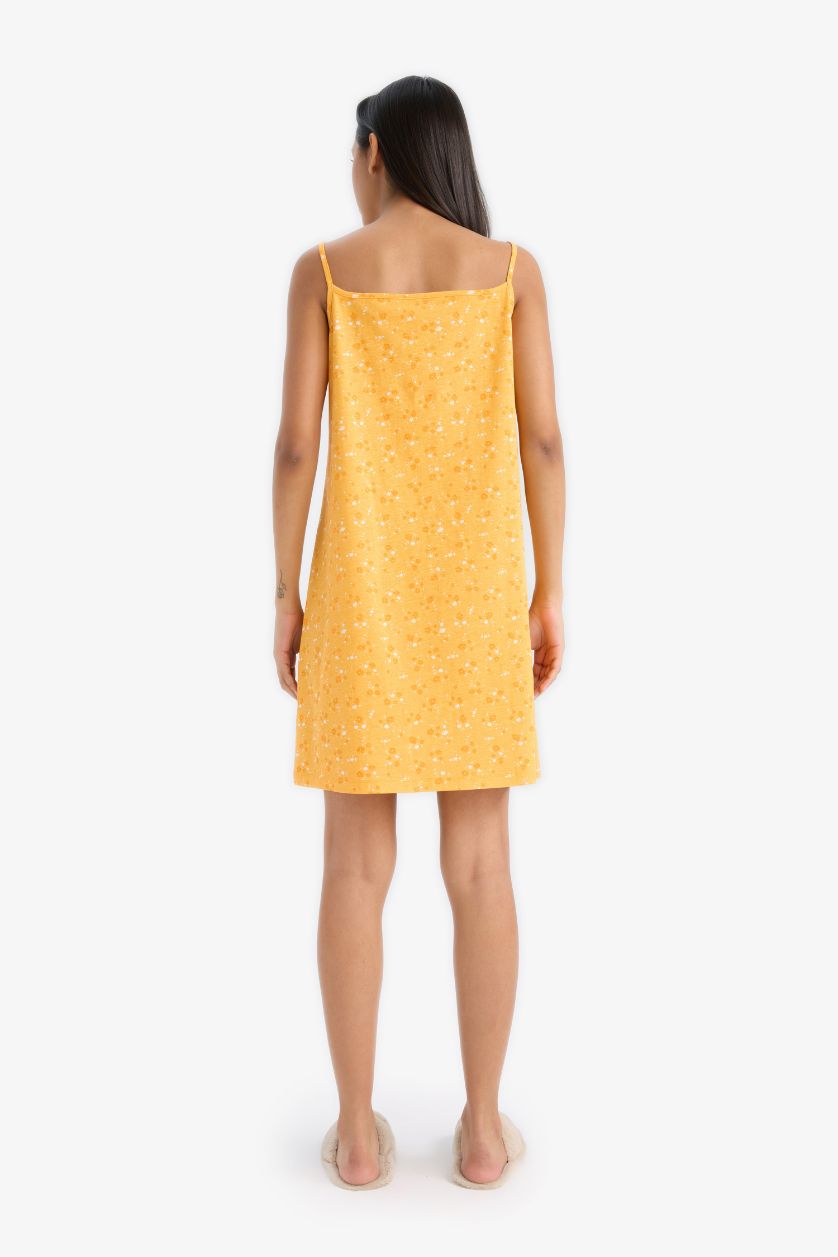 نساء برتقالي فستان بدون كم قصة عادية من Fall in Love