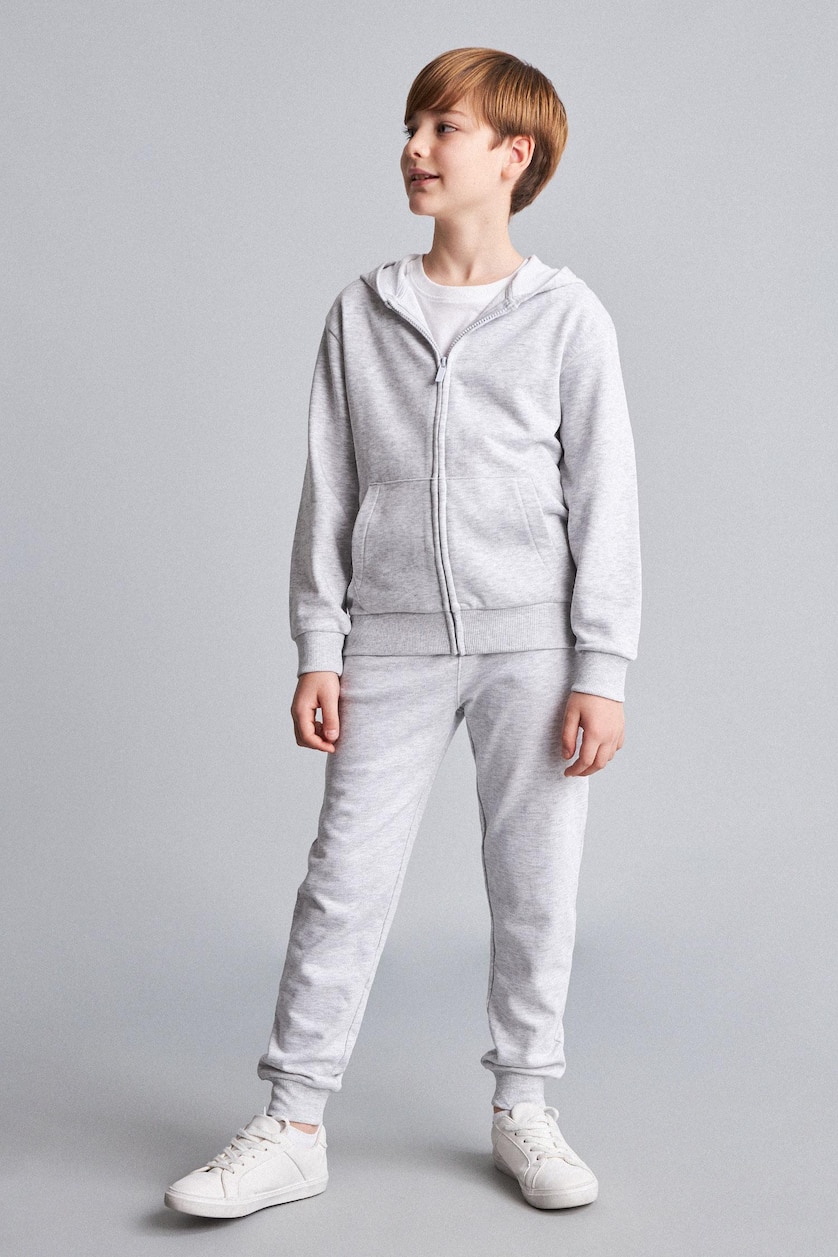 GARÇONS Gris Clair Sweat à capuche zippé pour garçon
