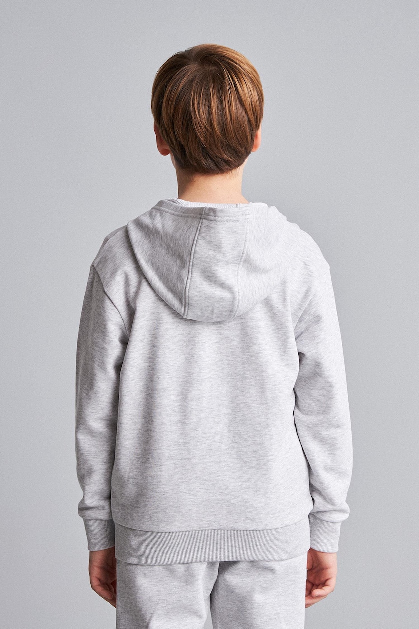 GARÇONS Gris Clair Sweat à capuche zippé pour garçon