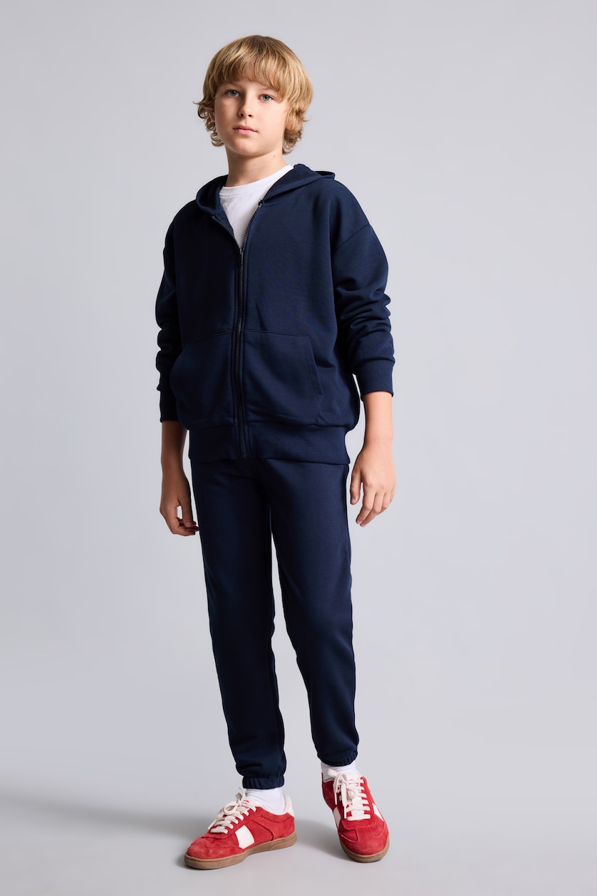 أولاد كحلي Boy Zip-Up Hooded Sweatshirt