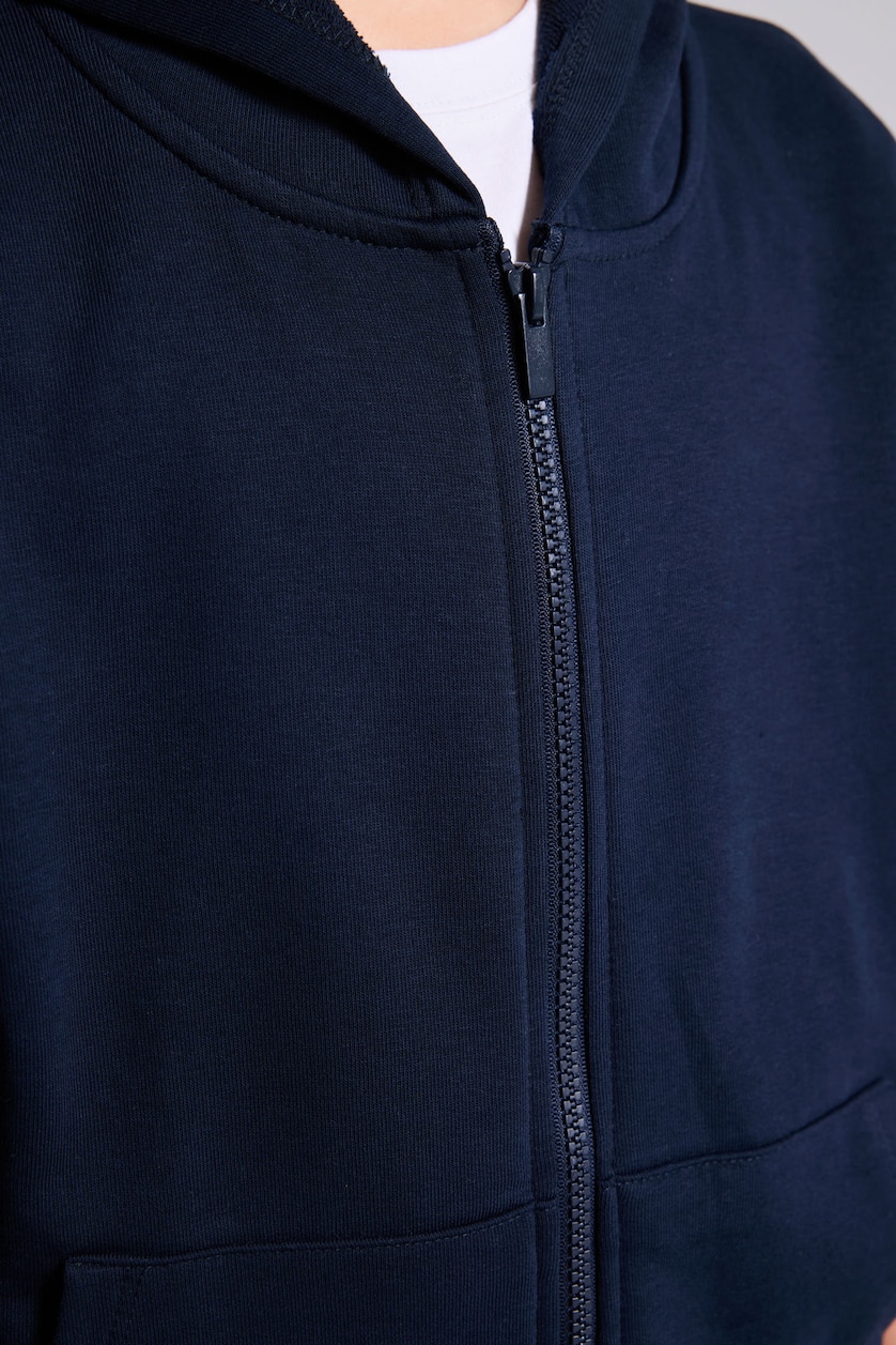 أولاد كحلي Boy Zip-Up Hooded Sweatshirt